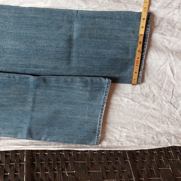 7 For All Mankind Distressed Flare Jeans - Picture 8 of 12